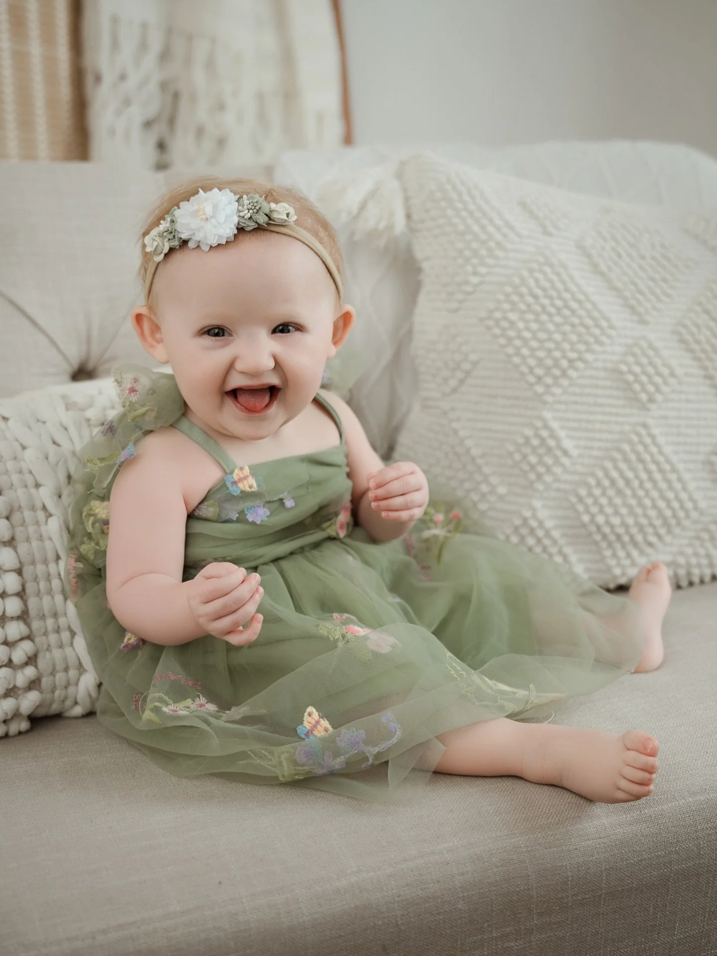 Seven months of sweetness, giggles, and that irresistible smile 💚✨ Ava is pure joy in every little moment.