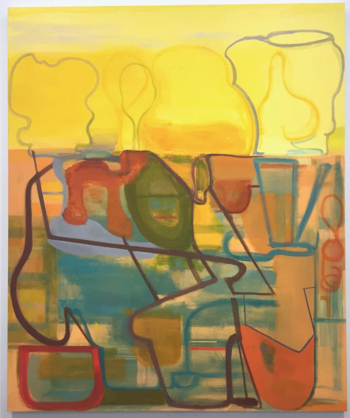 Elizabeth Hazan, Field #71, oil on canvas, 20" x 16"
