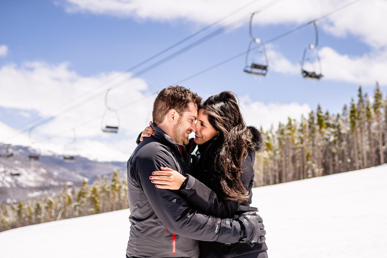 Engagement in Breckenridge while Skiing