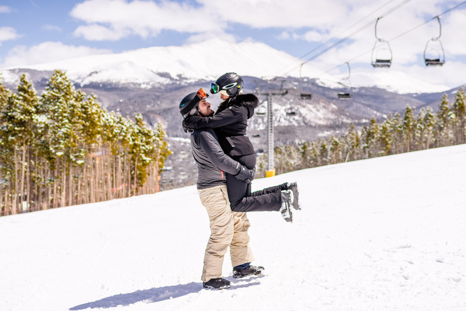 Ski Engagement Photos Breckenridge