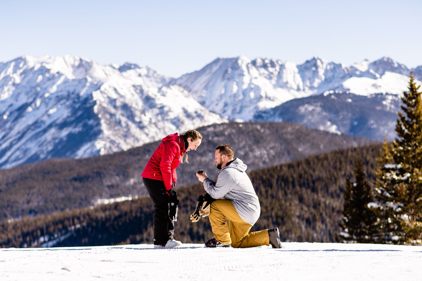 Vail Proposal while Skiing