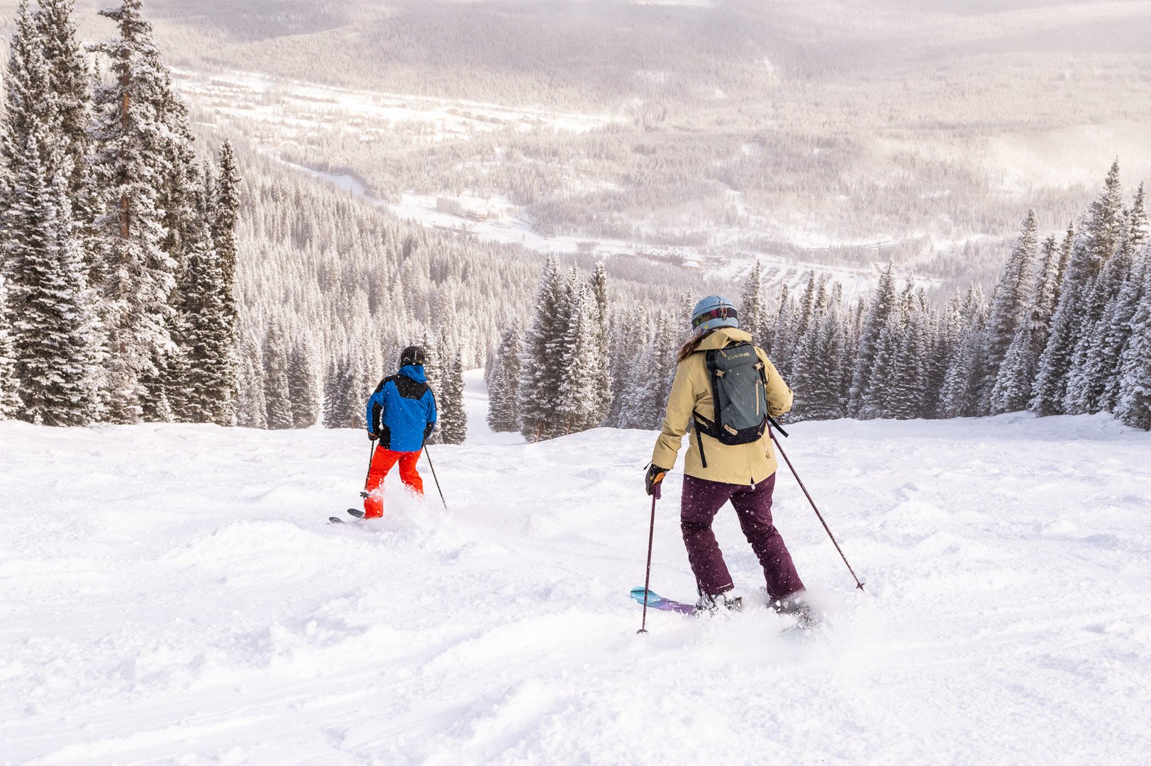 Skiing Engagement Photographer