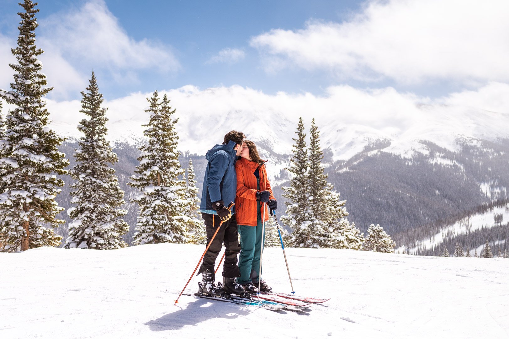 Skiing Engagement Winter Park