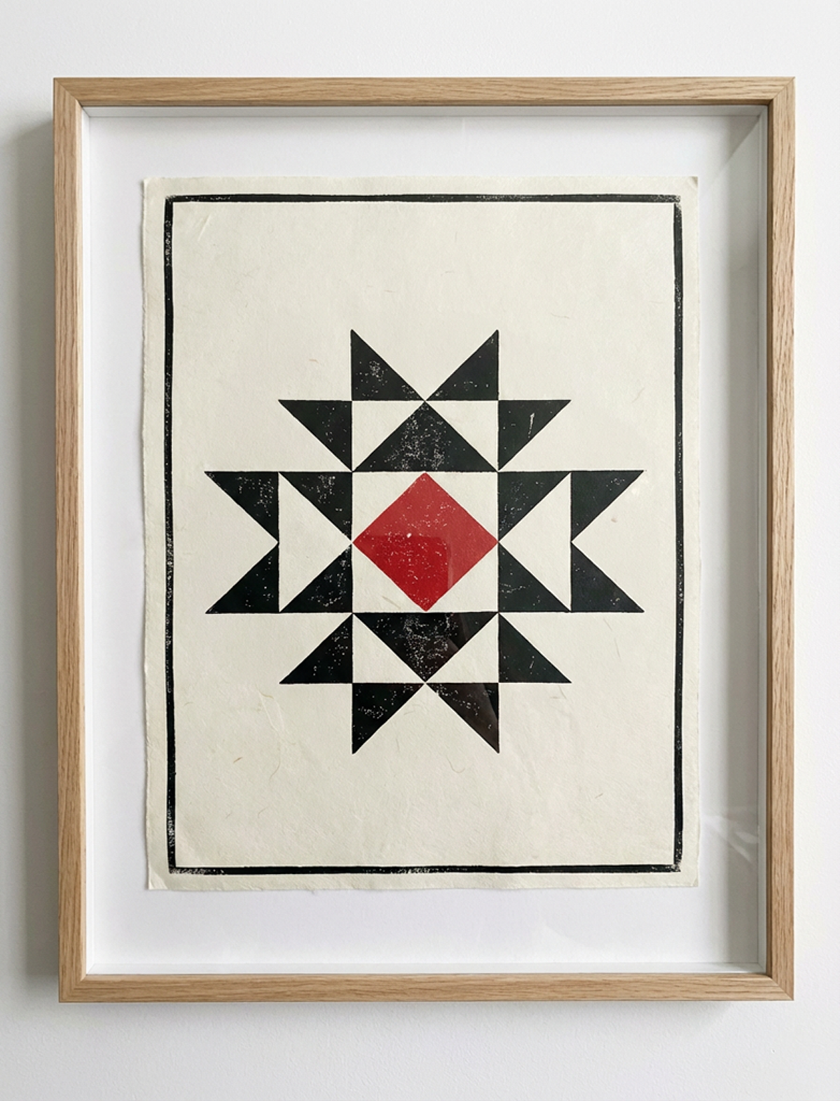 Tribal Pattern Linoprint 1