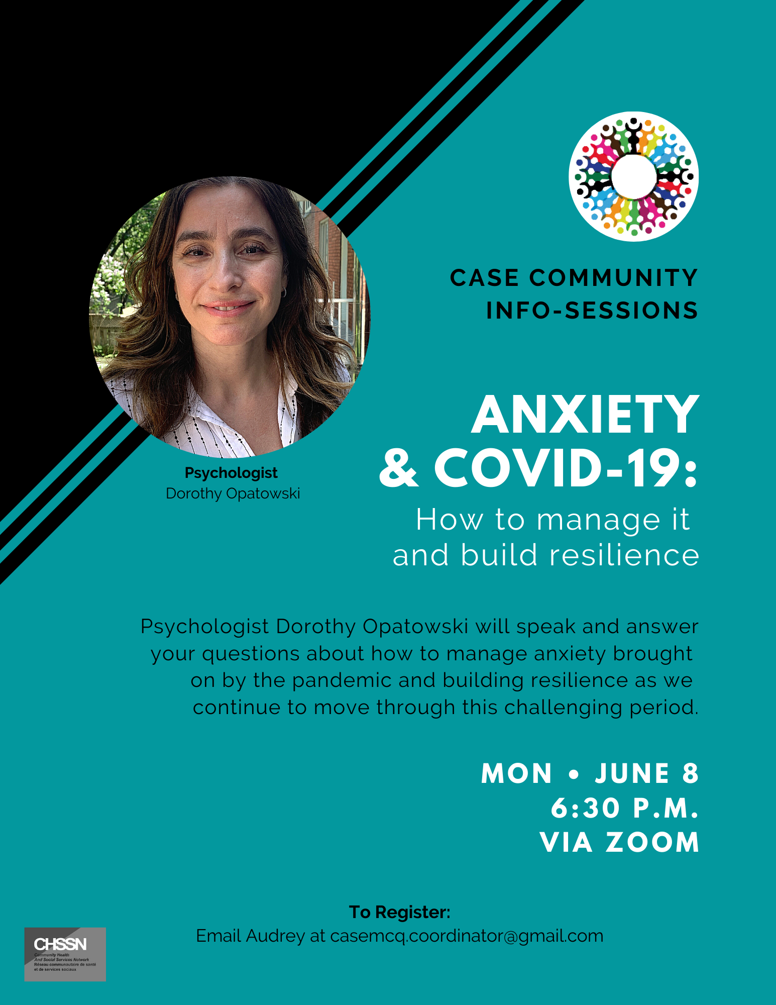 CASE Info-Sessions: "COVID-19 & Anxiety" with Psychologist Dorothy Opatowski