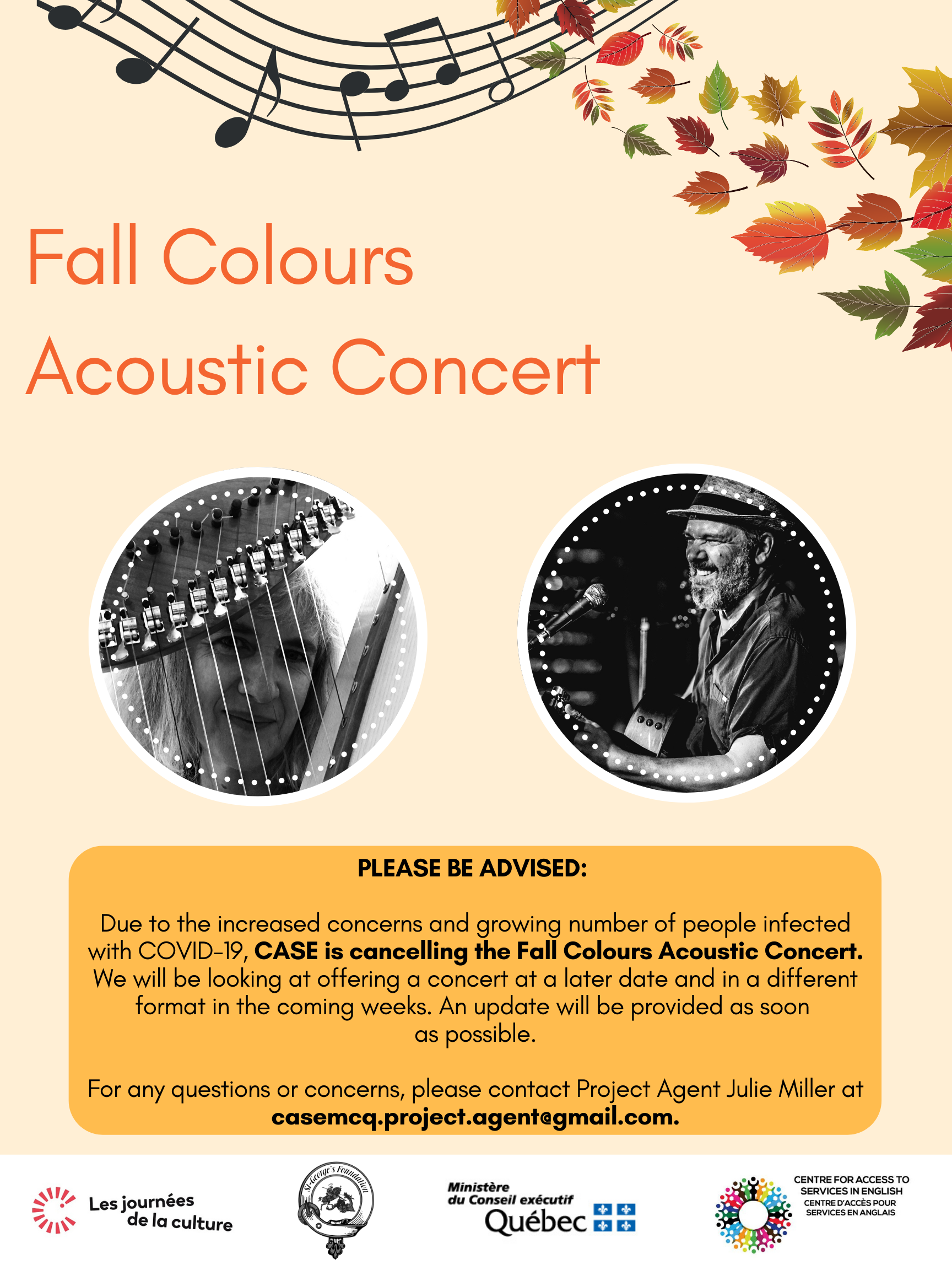 Fall Colours Acoustic Concert - CANCELLED