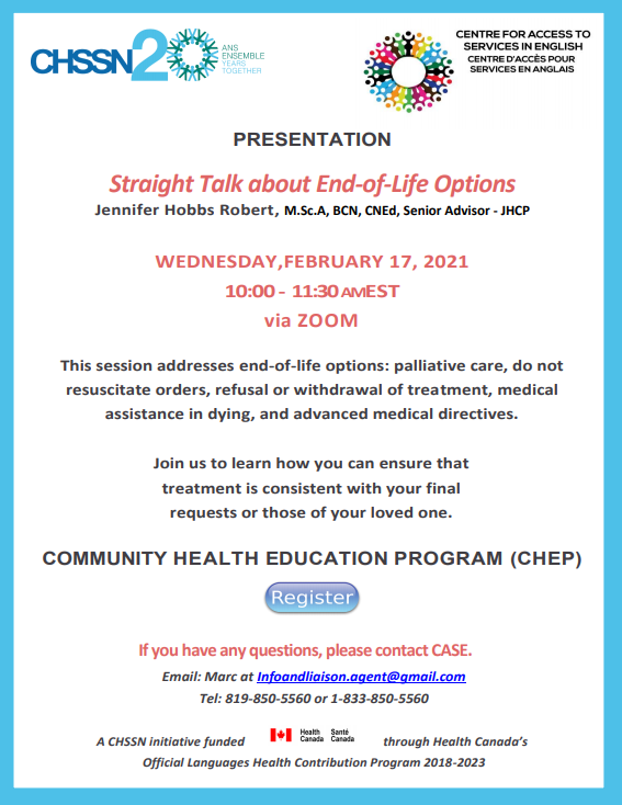 Straight Talk about End-of-Life Options