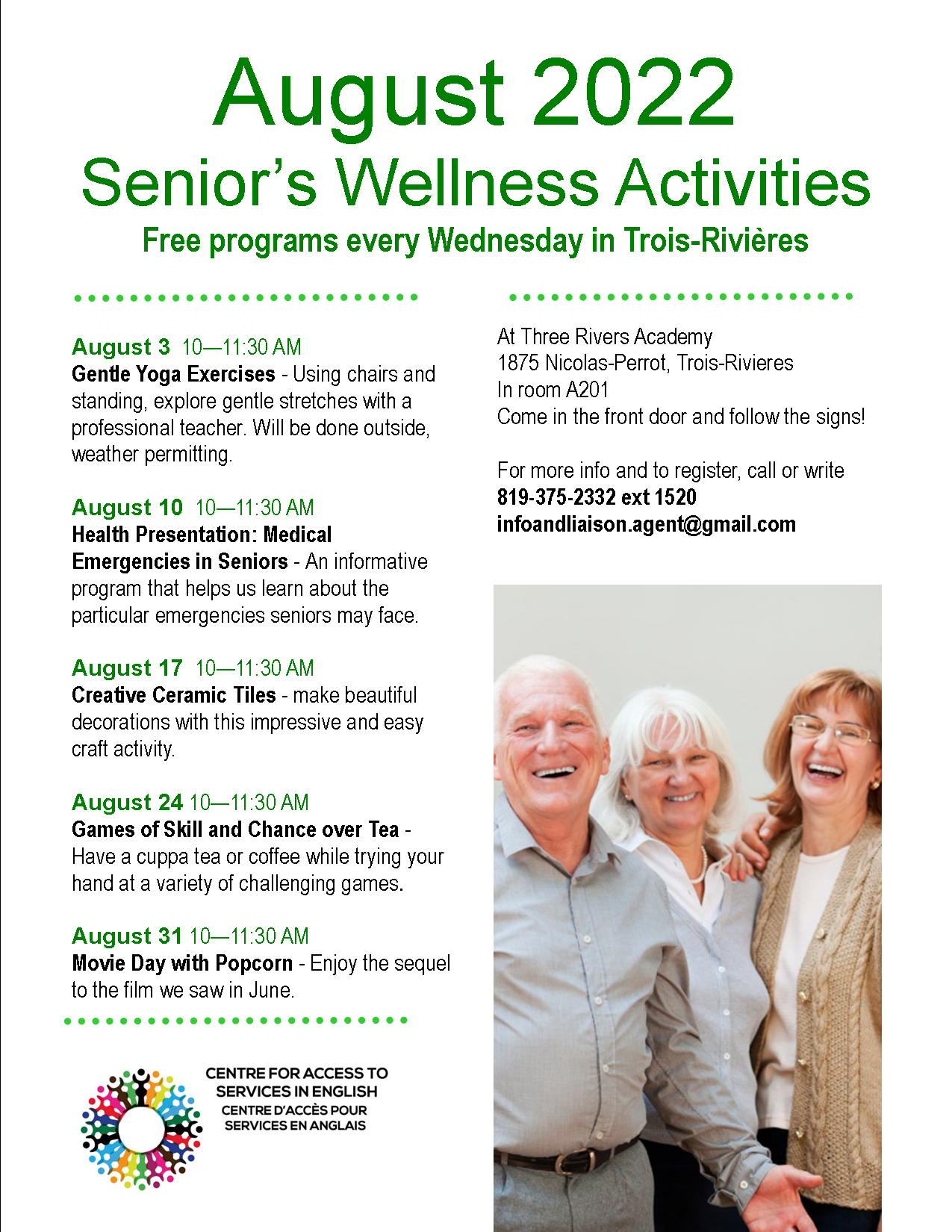 Seniors Wellness Centre - Gentle Yoga Exercises