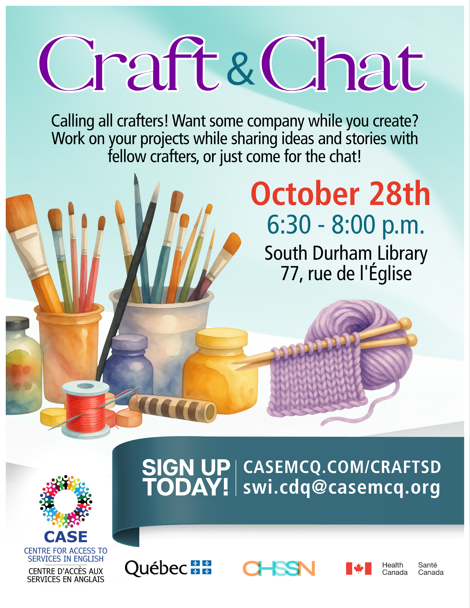 Craft &amp; Chat - South Durham