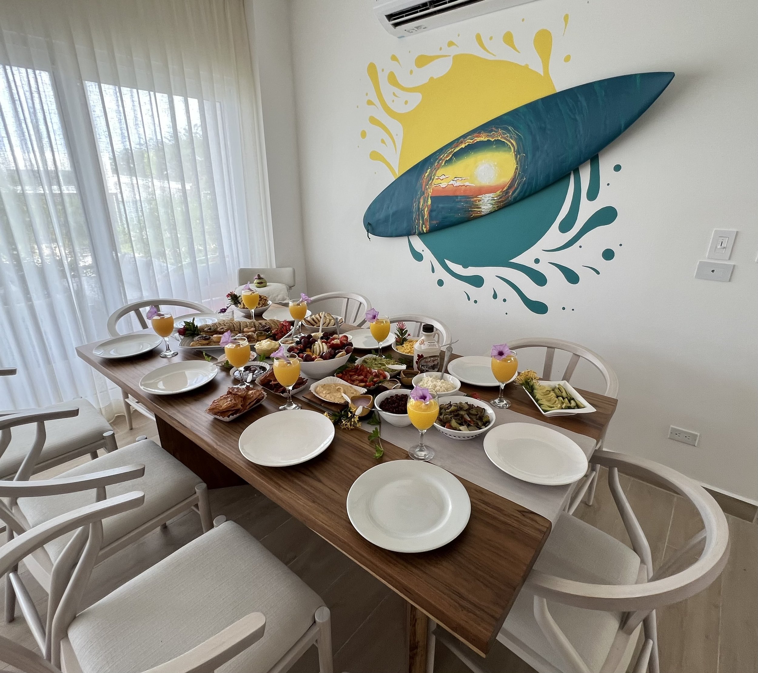 Costa Rica Dining Room Surfboard/Mural  // 2023