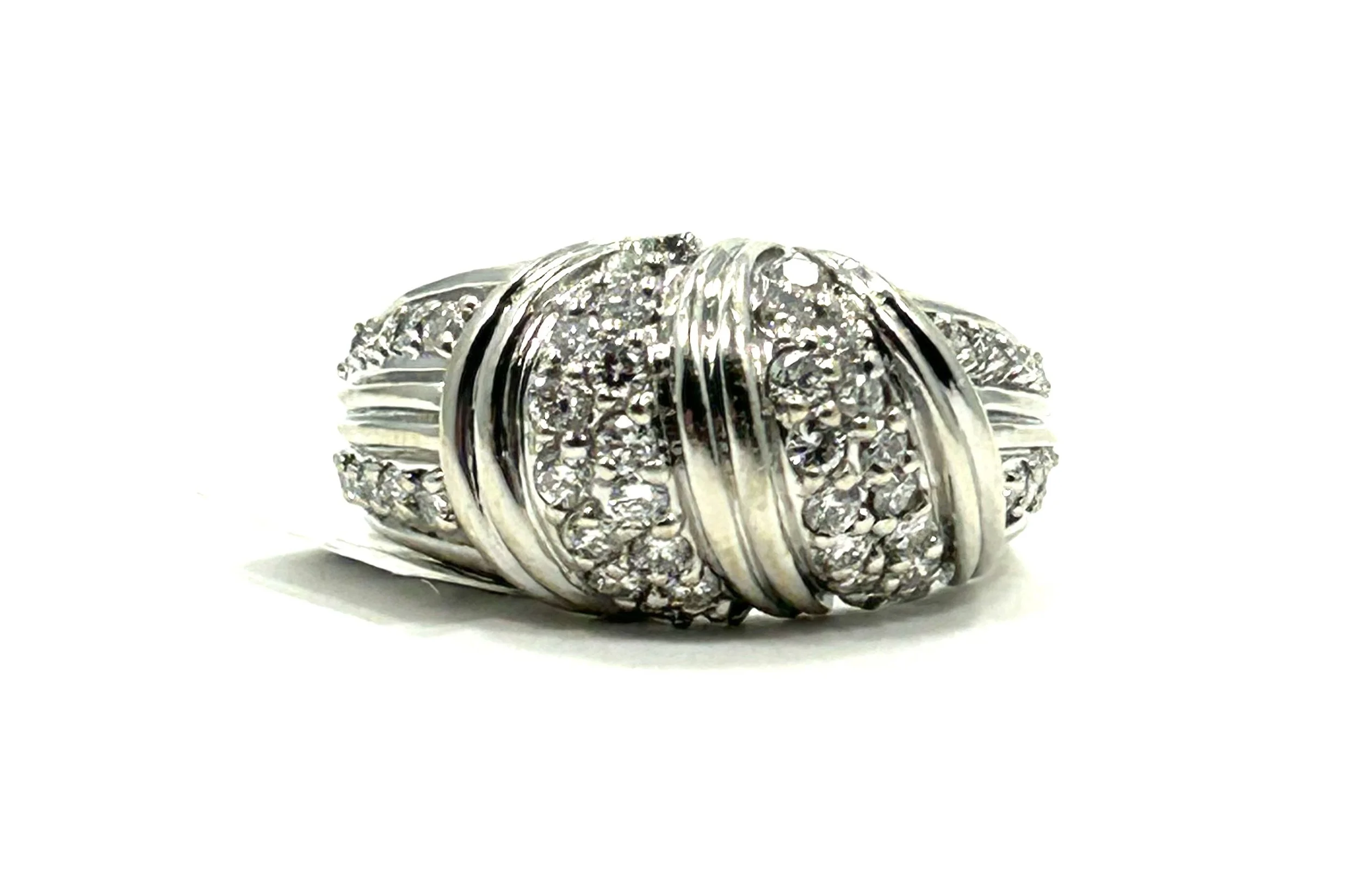 Wide Diamond Band