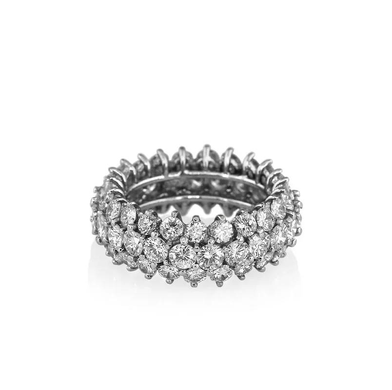 Crown of Diamonds Platinum Band