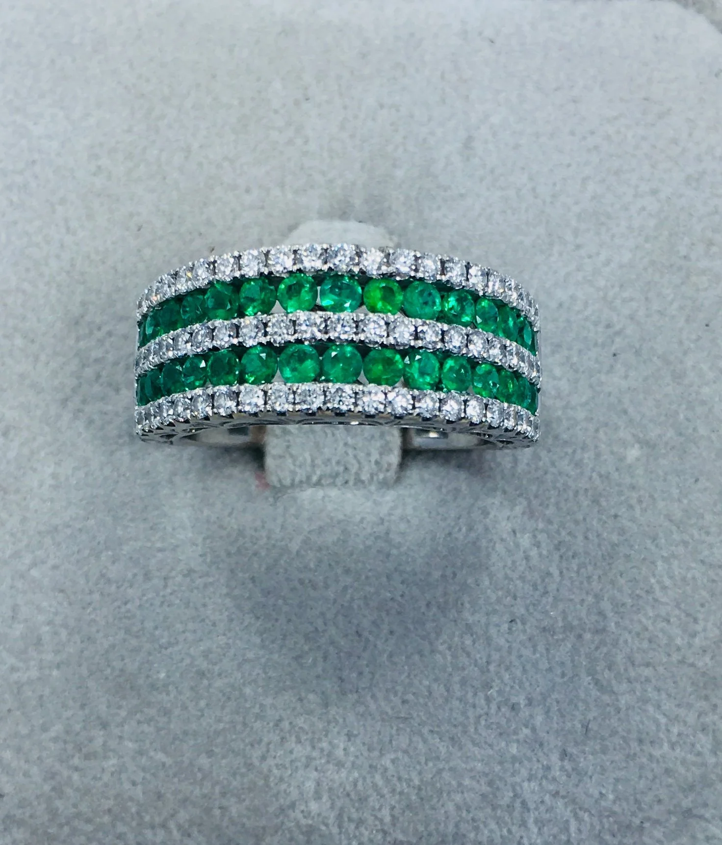 Diamond and Emerald Band