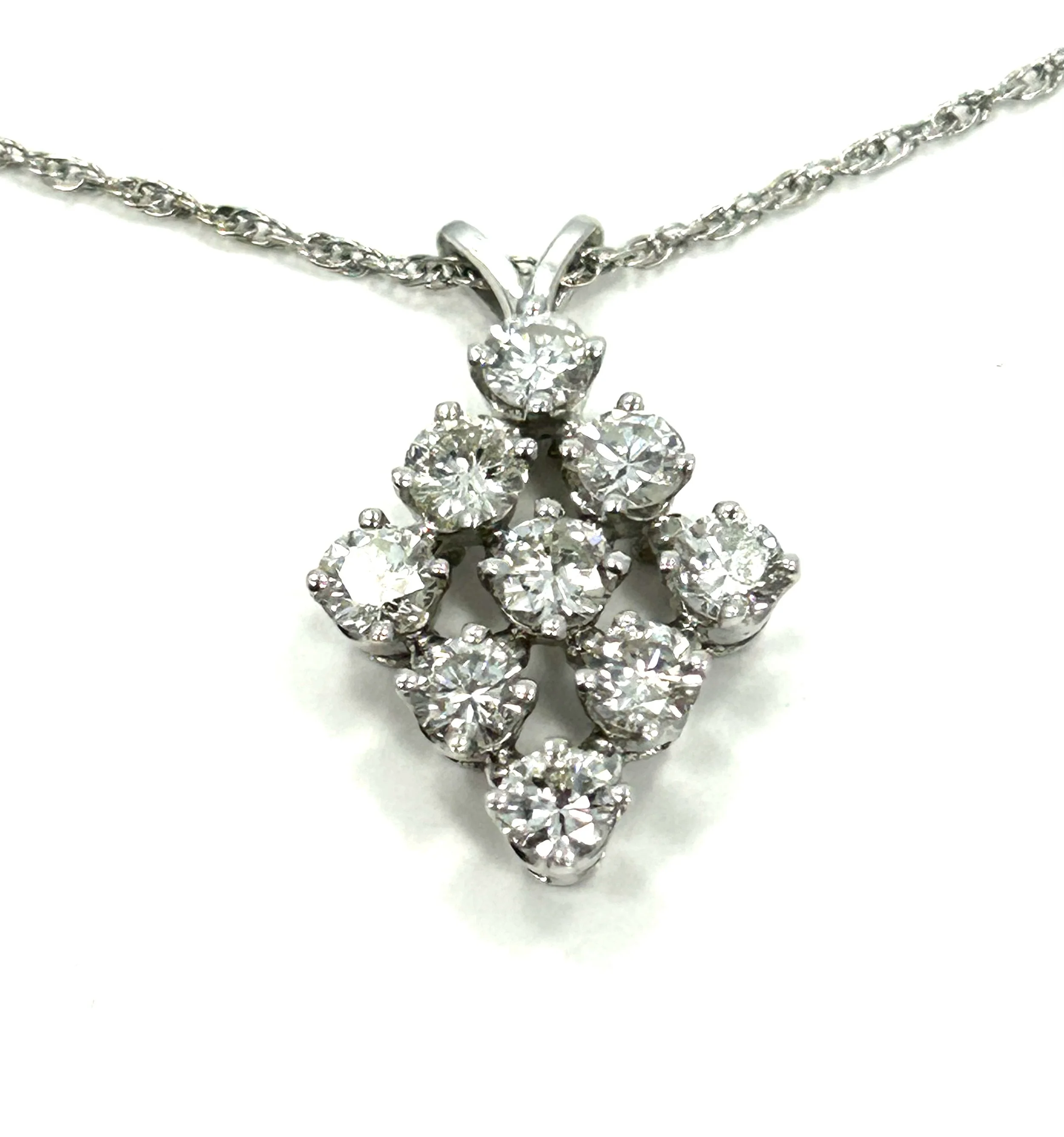 9 Diamond Marquise Shape Pendant