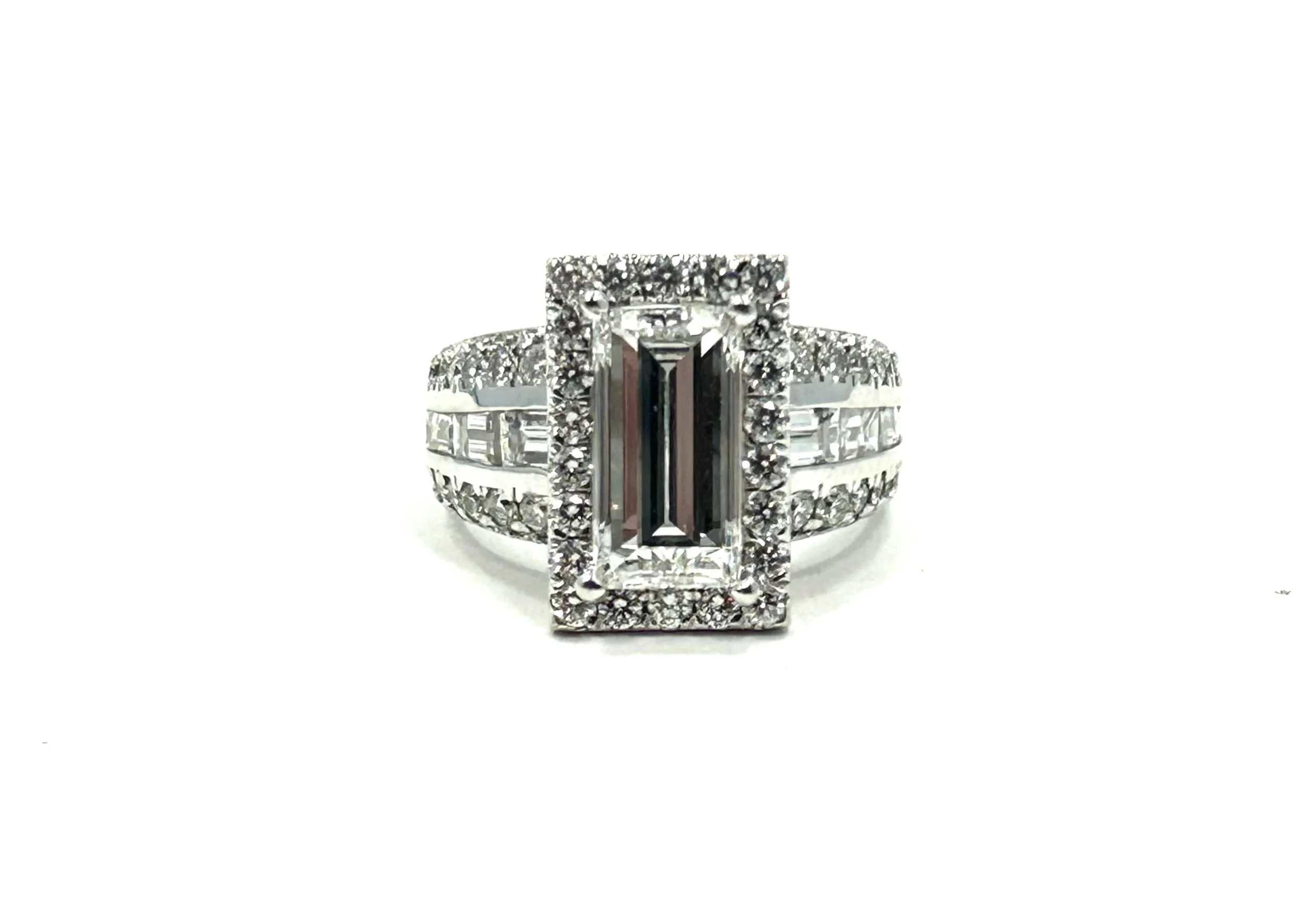 Mirror Diamond Engagement Ring