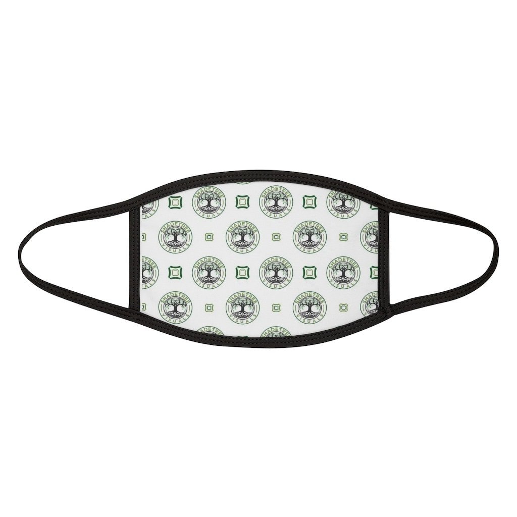 ShadeTree Visuals Designer- White Mixed-Fabric Face Mask
