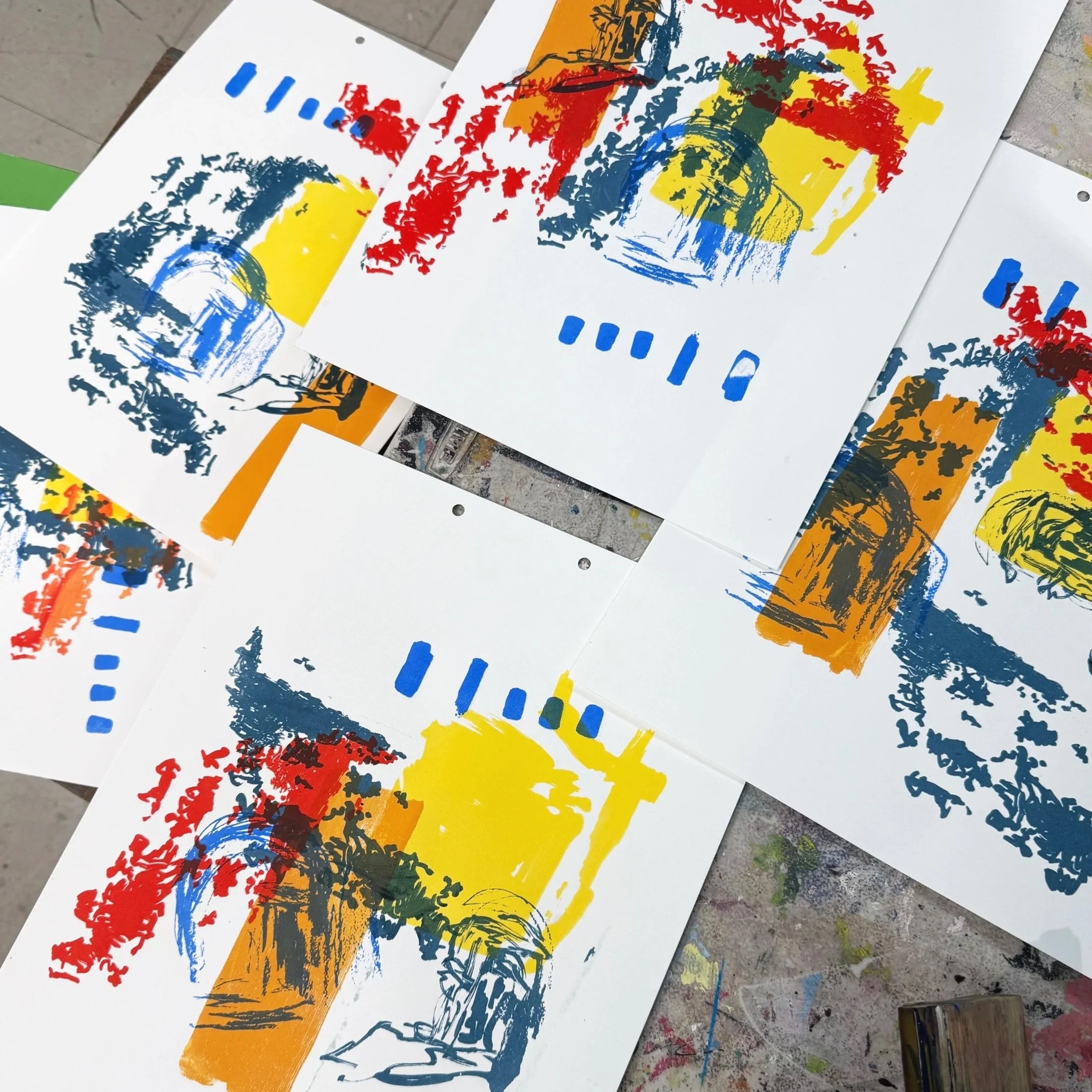 Screenprint + Monotype