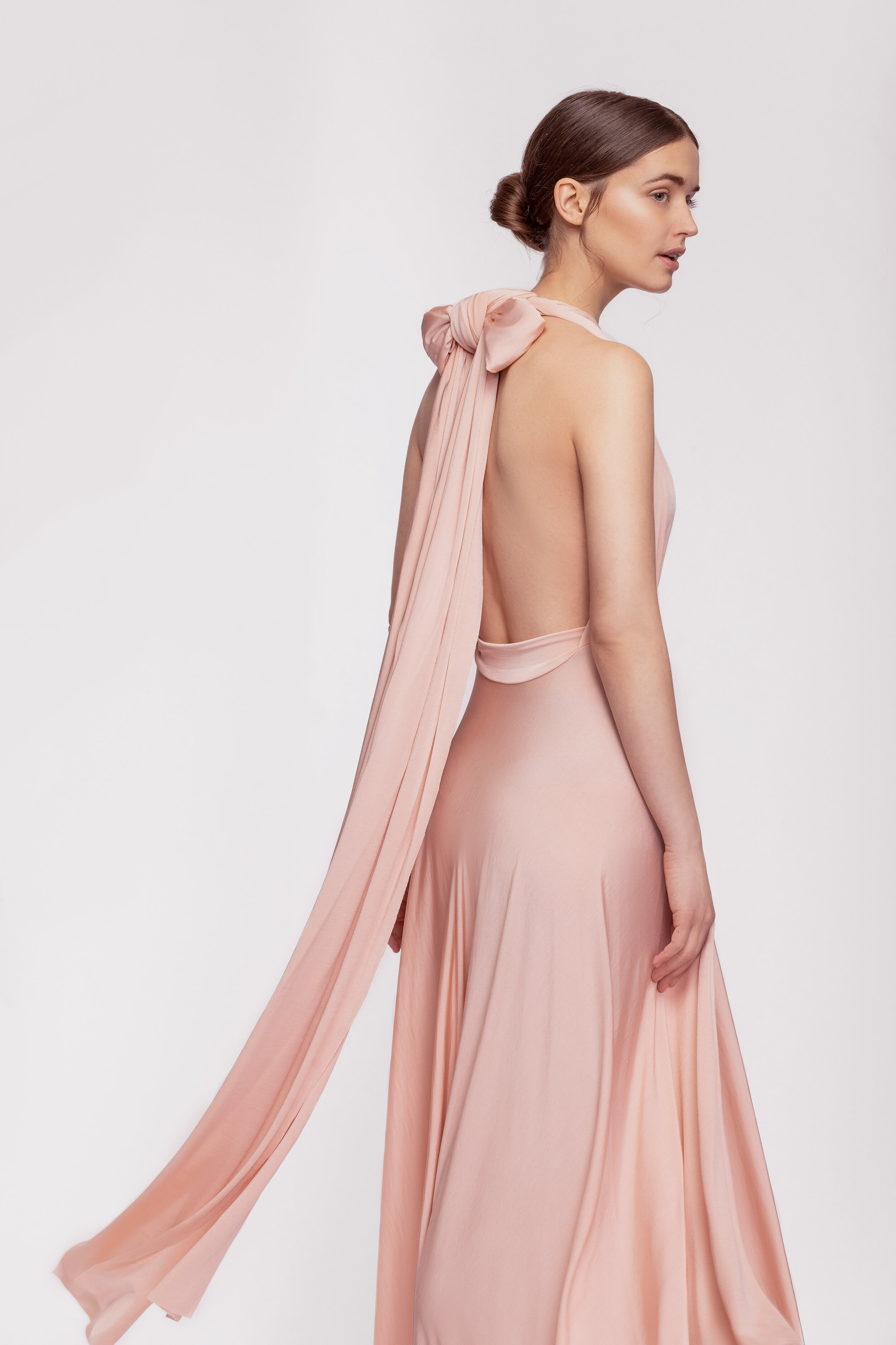 Maxi Kleid in Blush — La Bande Berlin