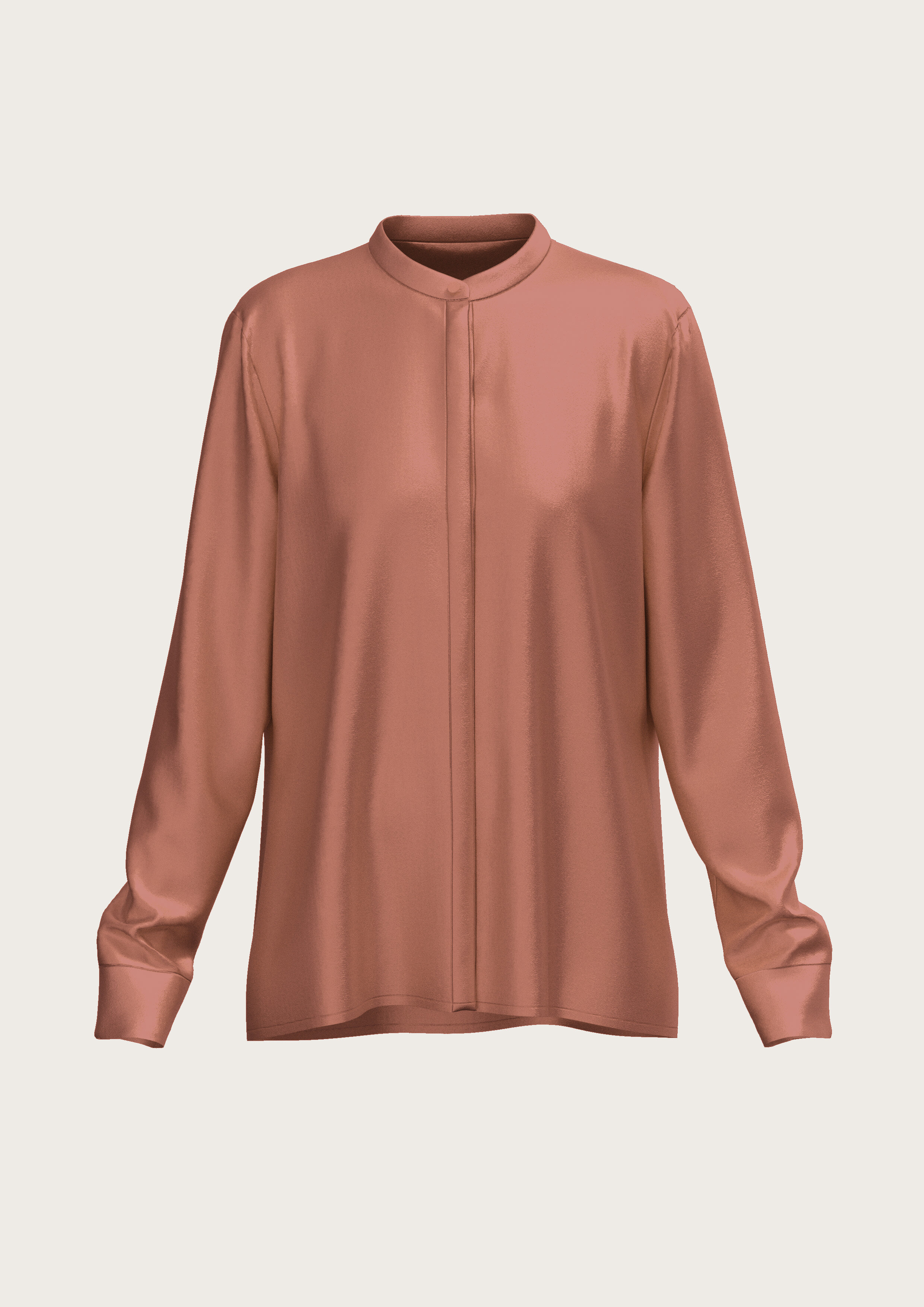Silk Blouse in Rosewood