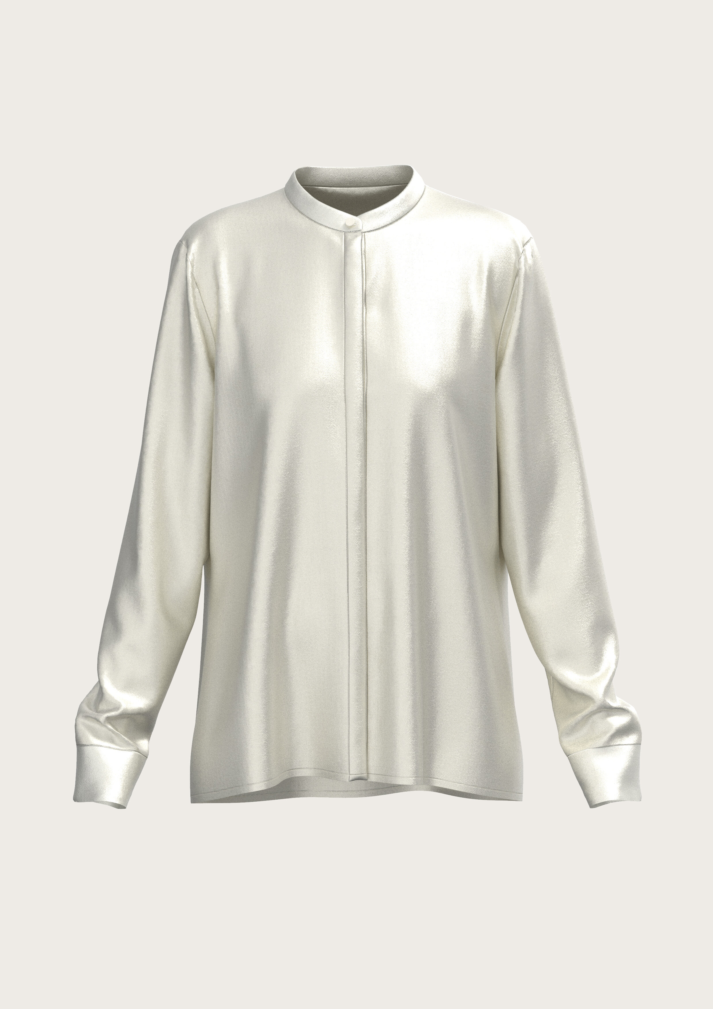 Silk Blouse in Natural White