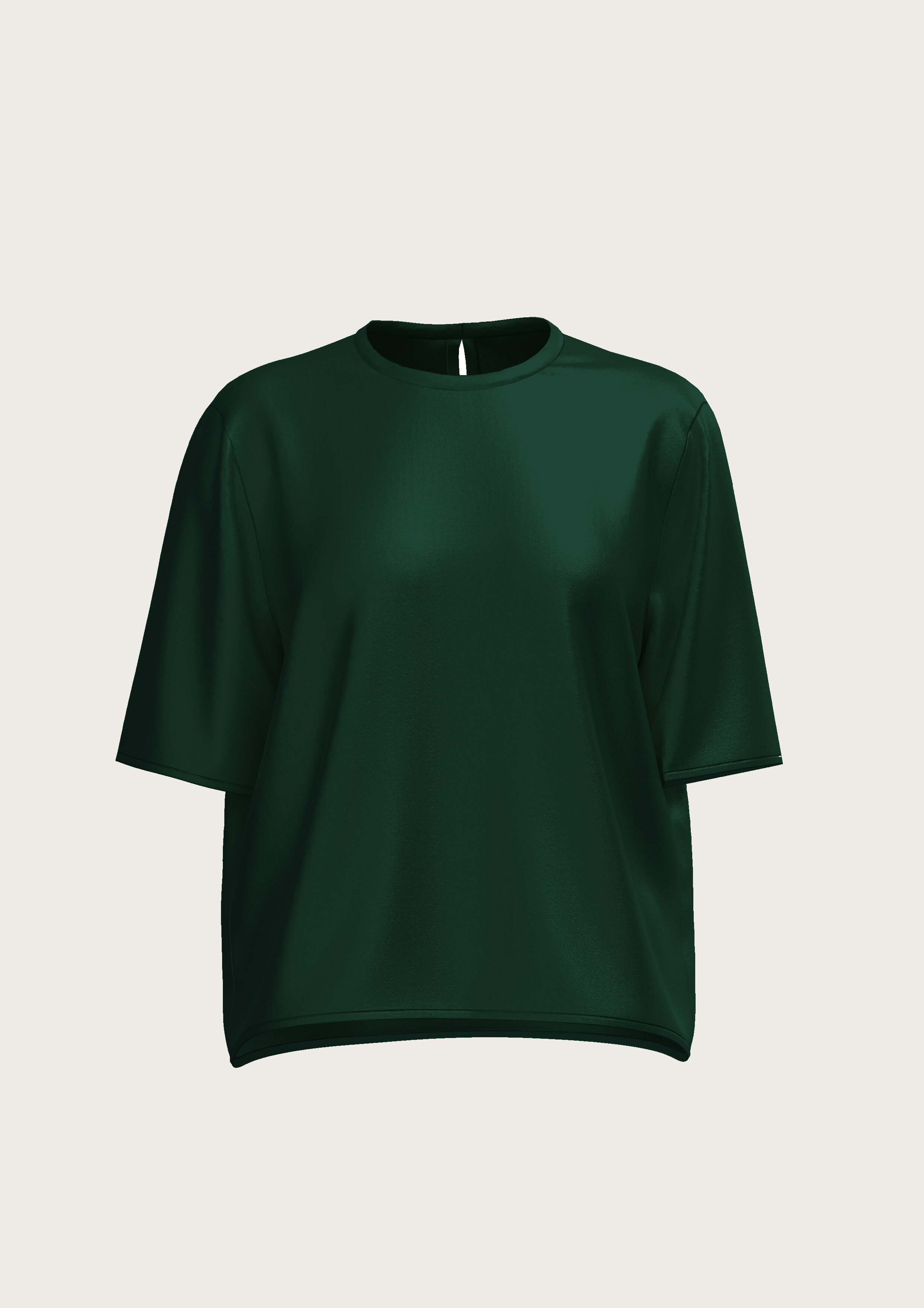 Silk T-Shirt in Forest