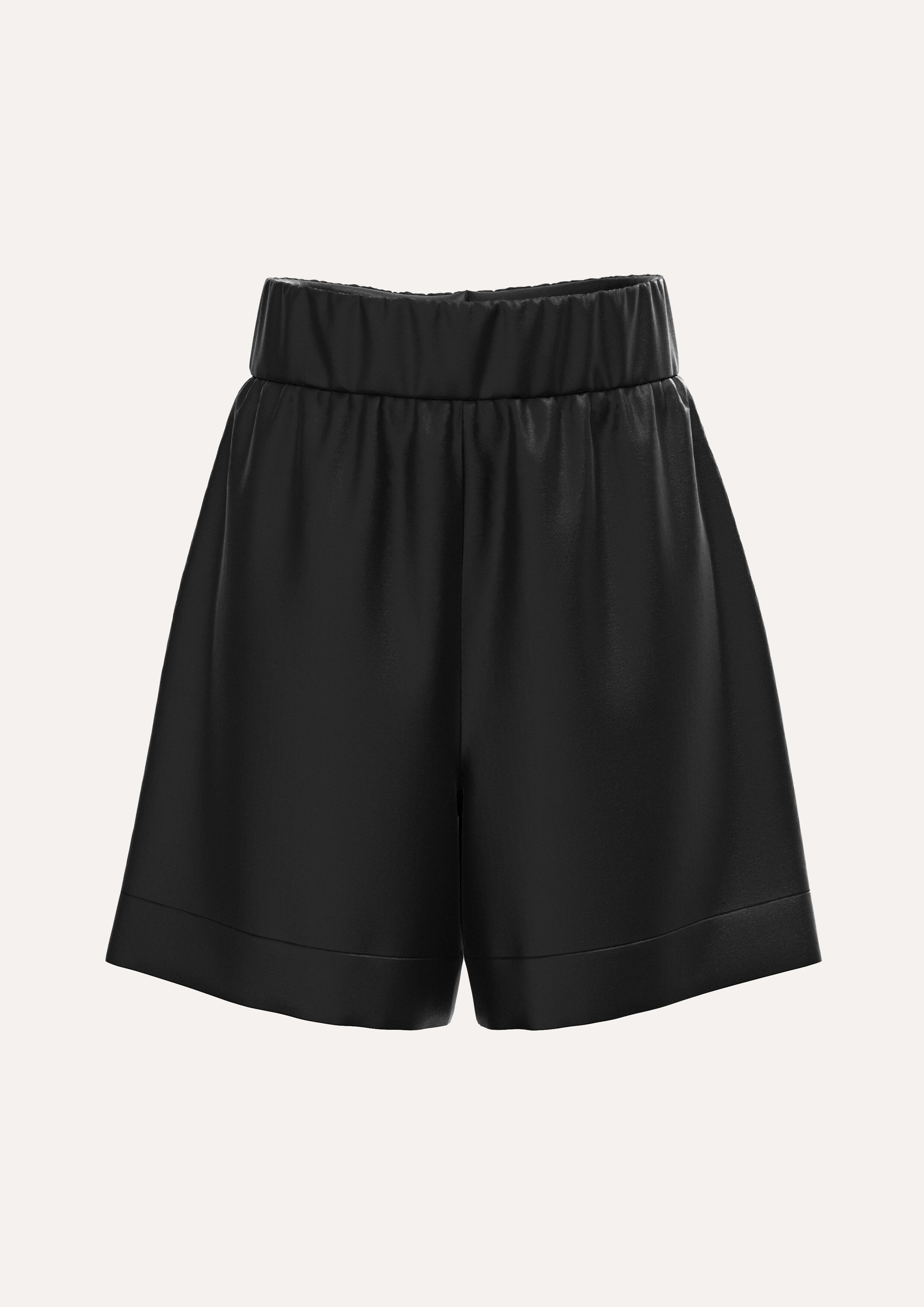 Silk Shorts in Black