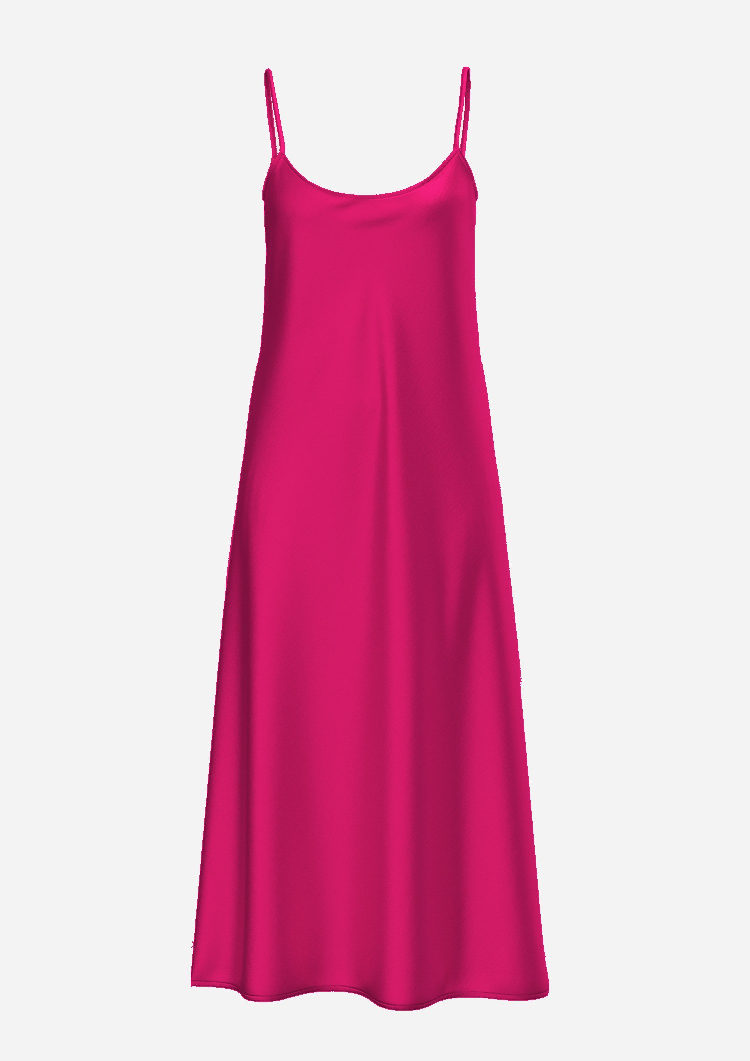 Silk Slip Dress Aza in Pink