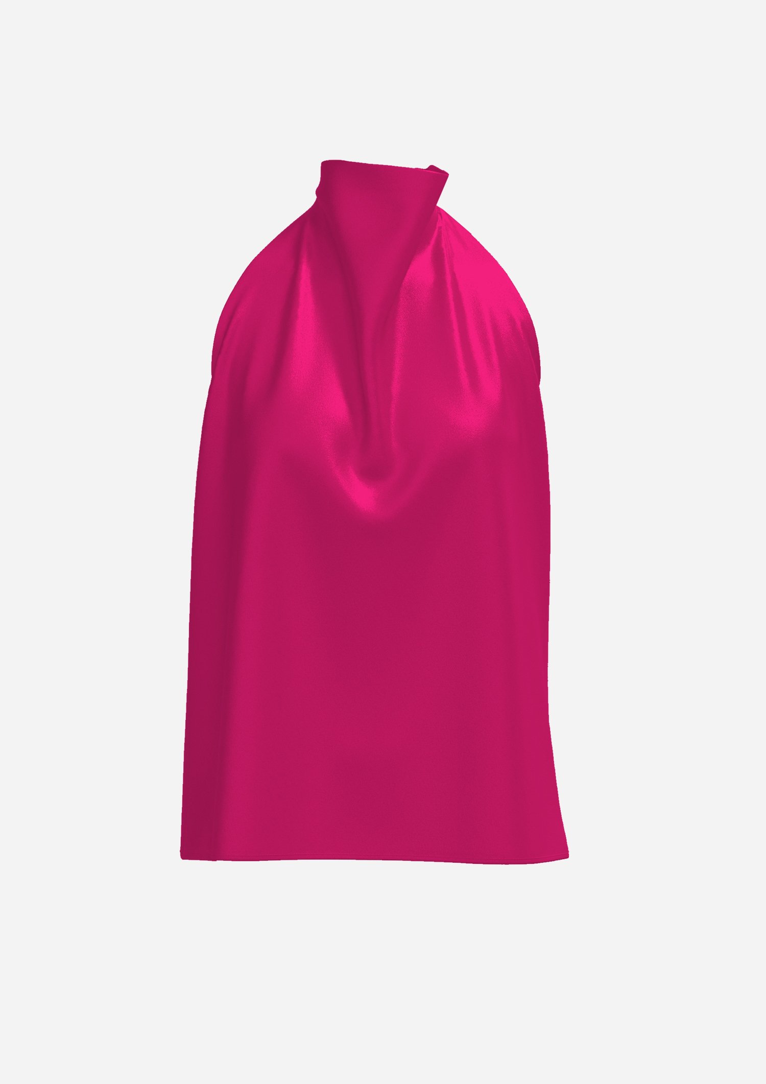 Silk Neckholder Top Saskia in Pink