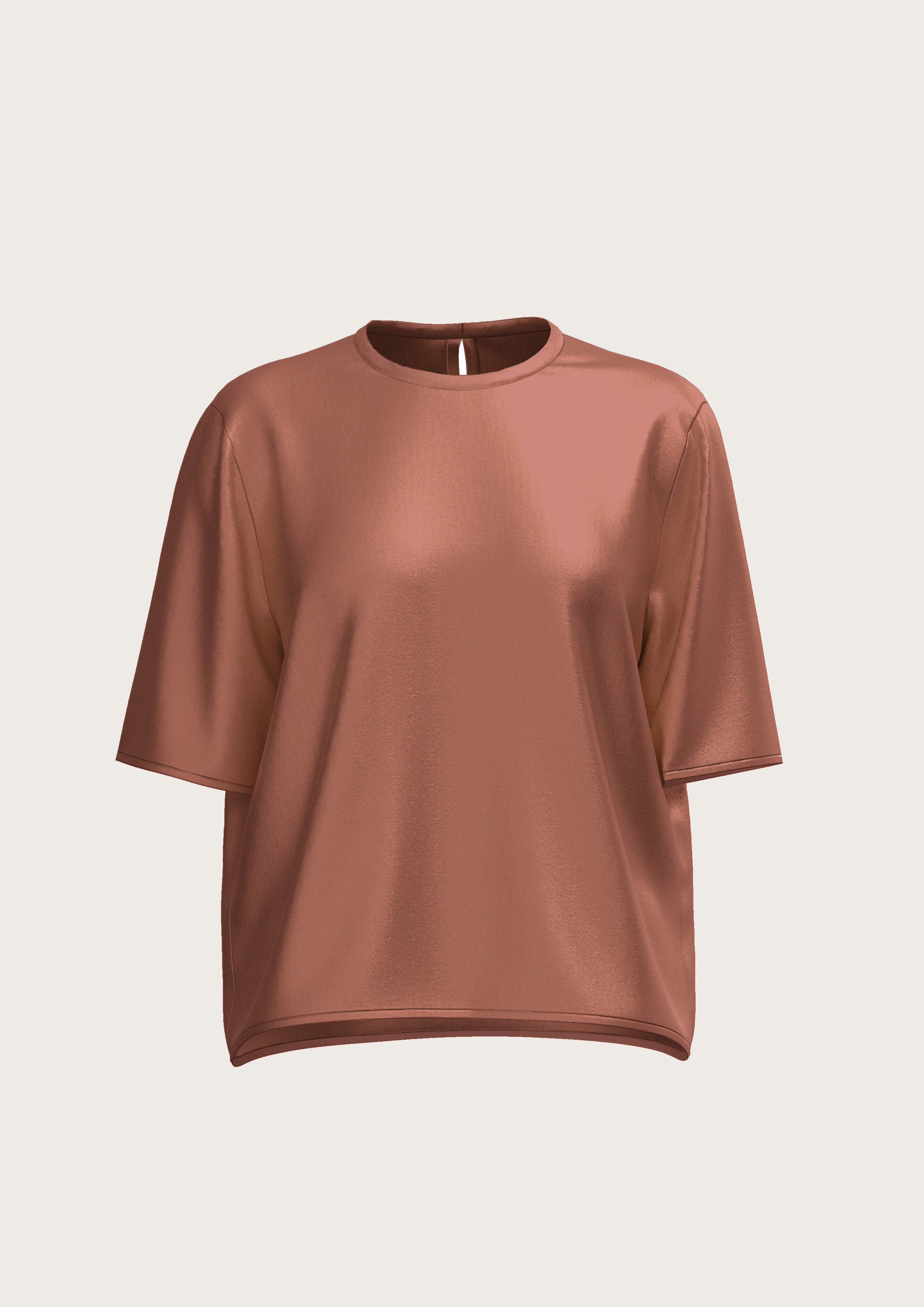 T-Shirt in rosewood