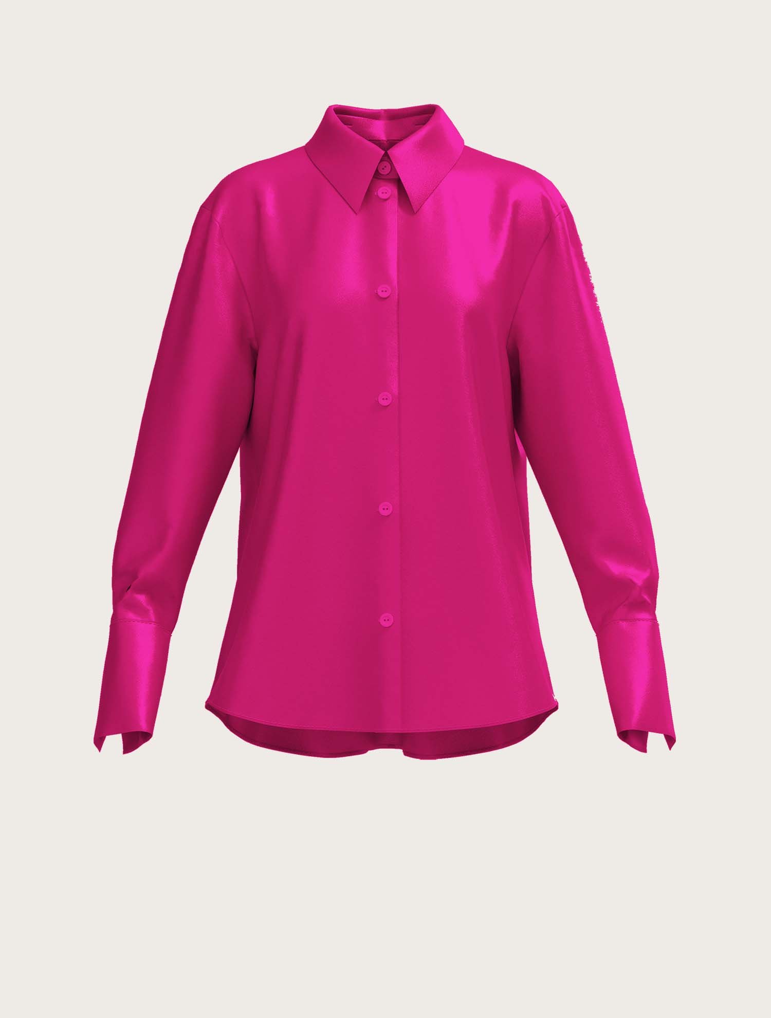 Silk PJ Shirt Hailey in Pink