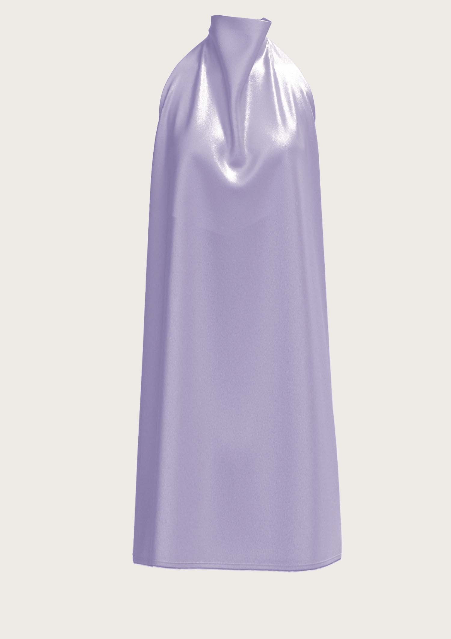 Silk Neckholder Dress Sophie in Lavender