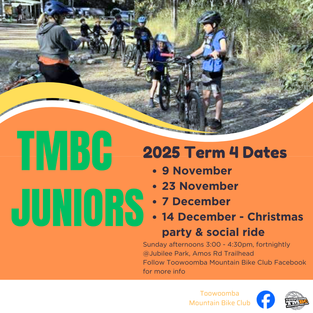TMBC Junior Girls (7-12 yrs) Term — Toowoomba Mountain Bike Club