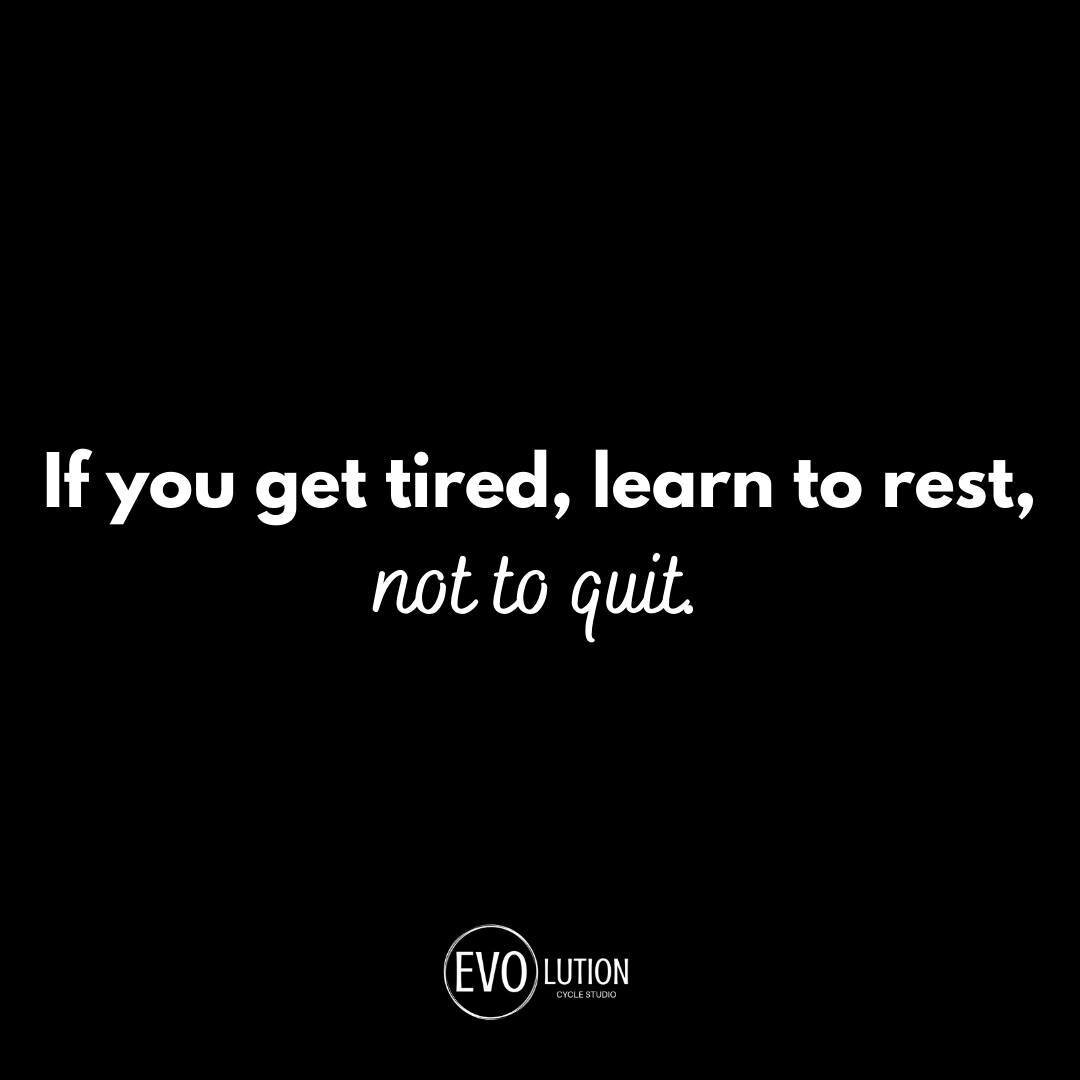 Reminder: rest is necessary in order to keep pushing 💪

Happy Sunday!