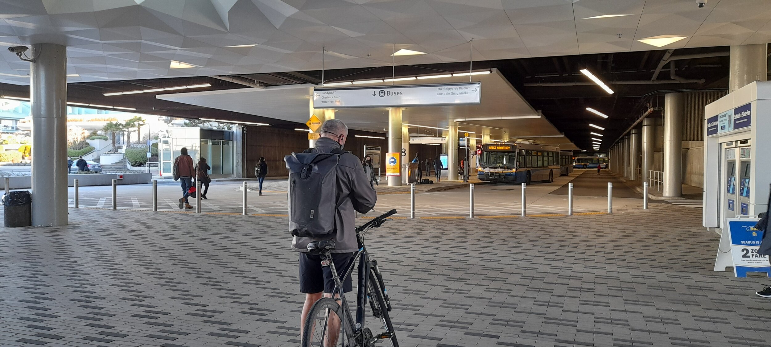 Bus loop at Londsdale Quay