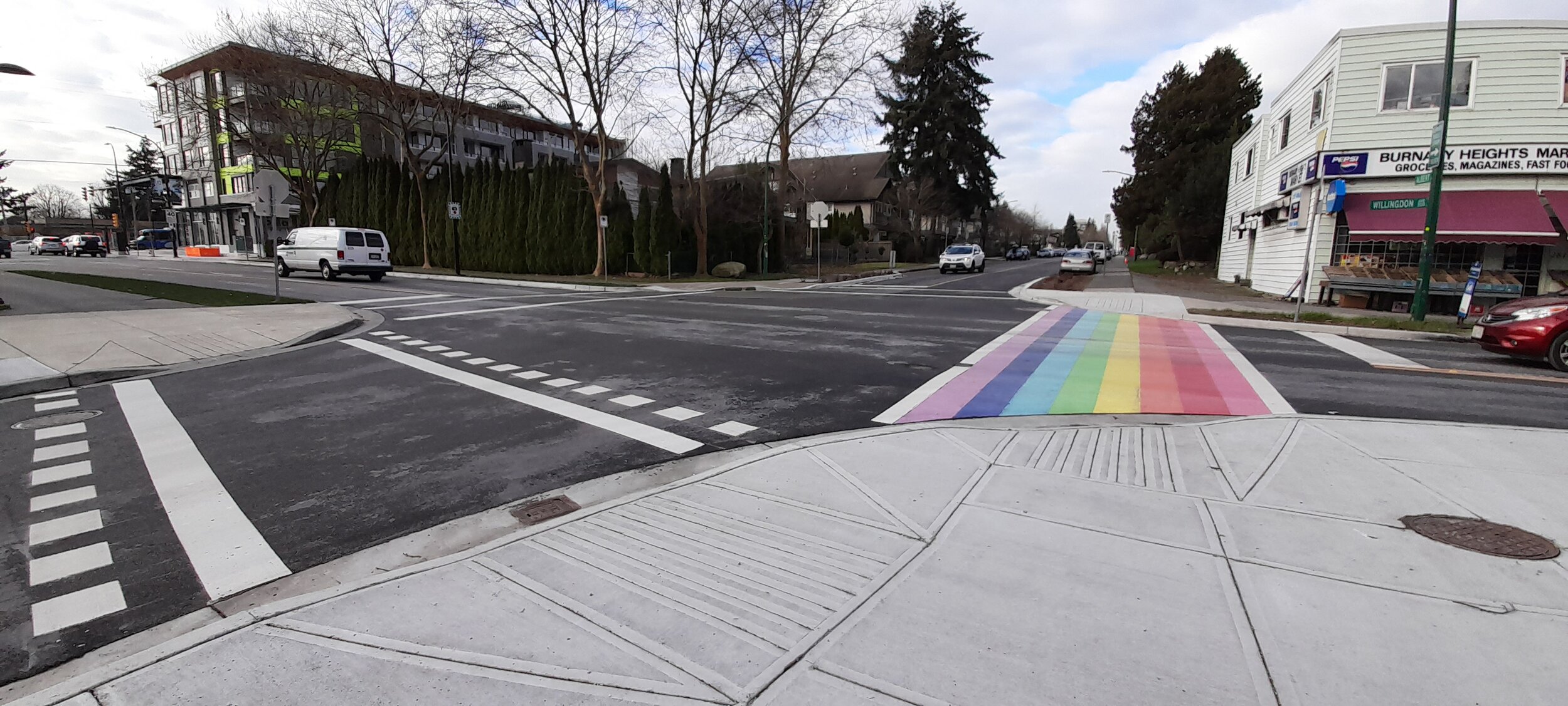 Crosswalk at Albert and Willingdon Avenue