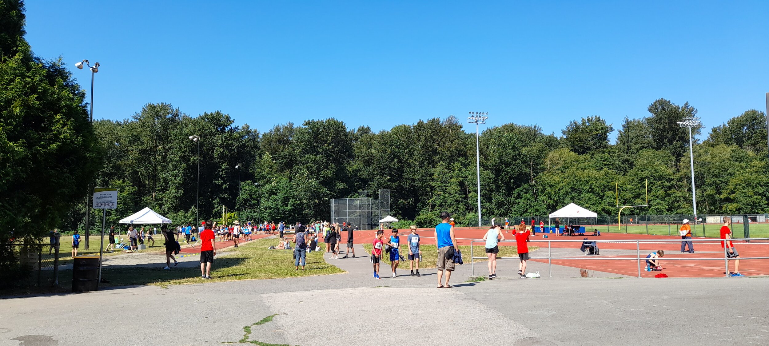 Families in the sport facilities