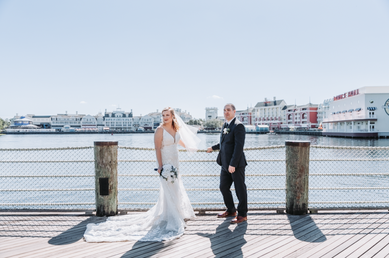 Intimate Wedding at Crescent Terrace, Walt Disney World Swan Resort | Danielle + Matthew