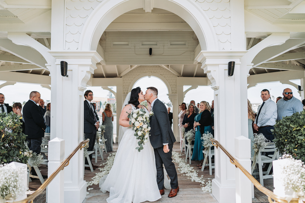 Disney Fairytale Wedding at Sea Breeze Point | Disney’s Boardwalk Resort Wedding Photography | Maddie + 