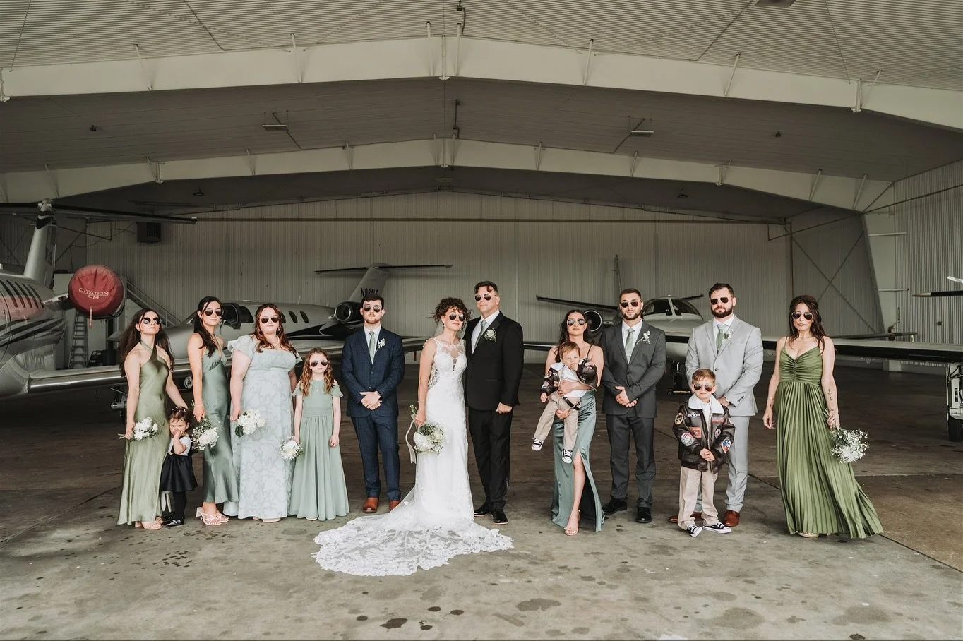 When your bridal party brings the 😎 energy

From the hangar backdrop to the aviators, this crew nailed the look while keeping the celebration effortless and cool!

Because wedding days are about more than the &ldquo;perfect pose&rdquo;&mdash;they&rs