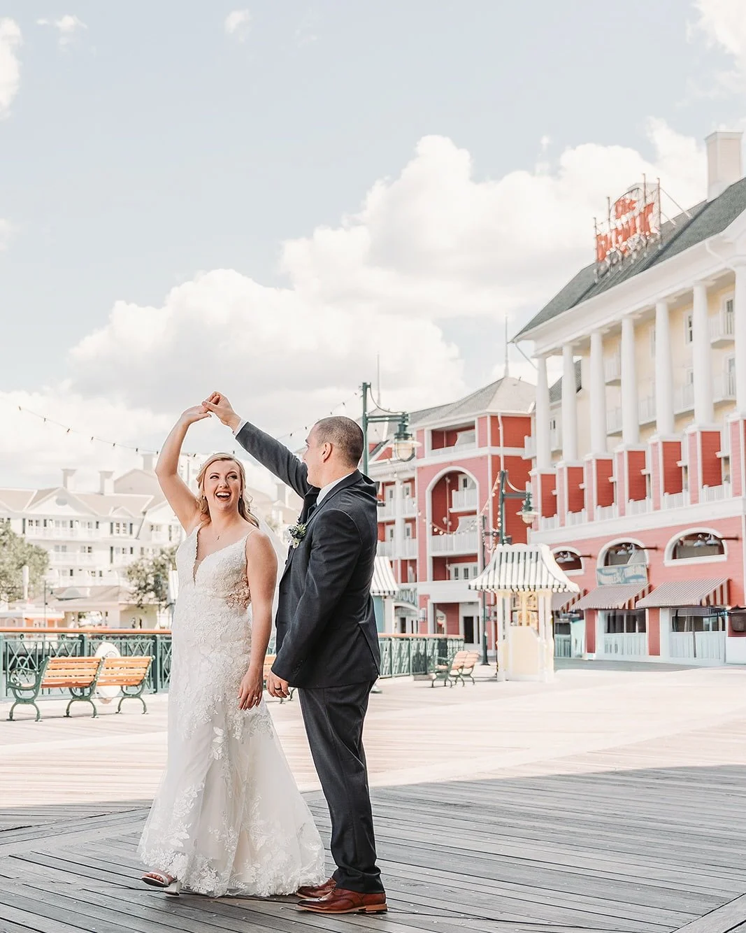 There&rsquo;s something about the Disney Boardwalk that feels timeless &mdash; the soft breeze off the water, the pastel architecture, the way the laughter of strangers turns into the soundtrack of your own story 🤍

This isn&rsquo;t just where Danie