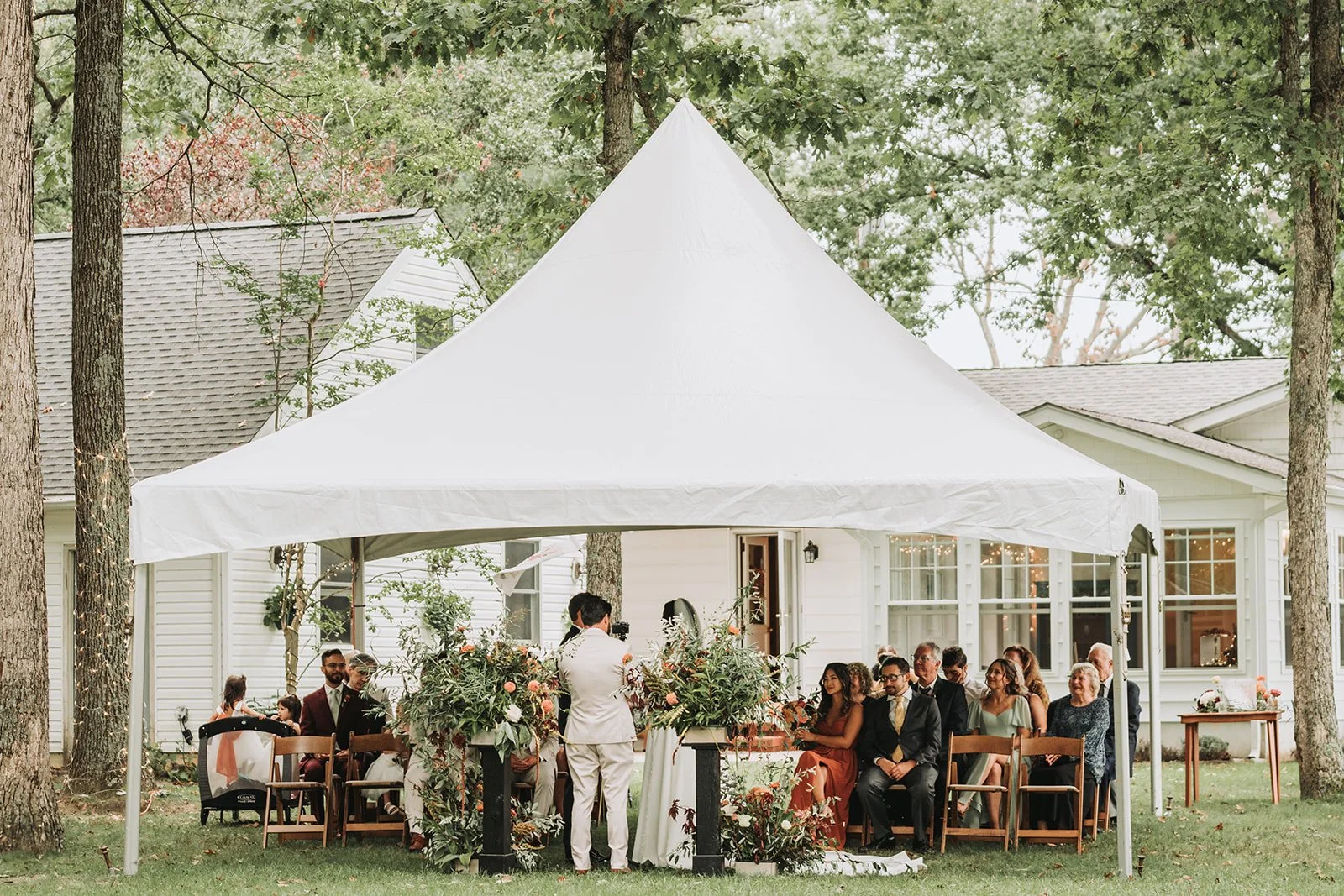 Intimate Backyard Wedding in Vineland, New Jersey | Joelle &amp; Michael