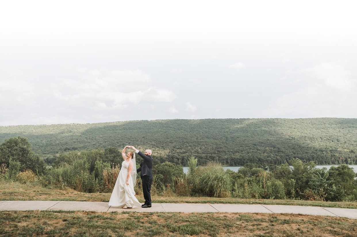 Bald Eagle State Park Wedding Portrait.