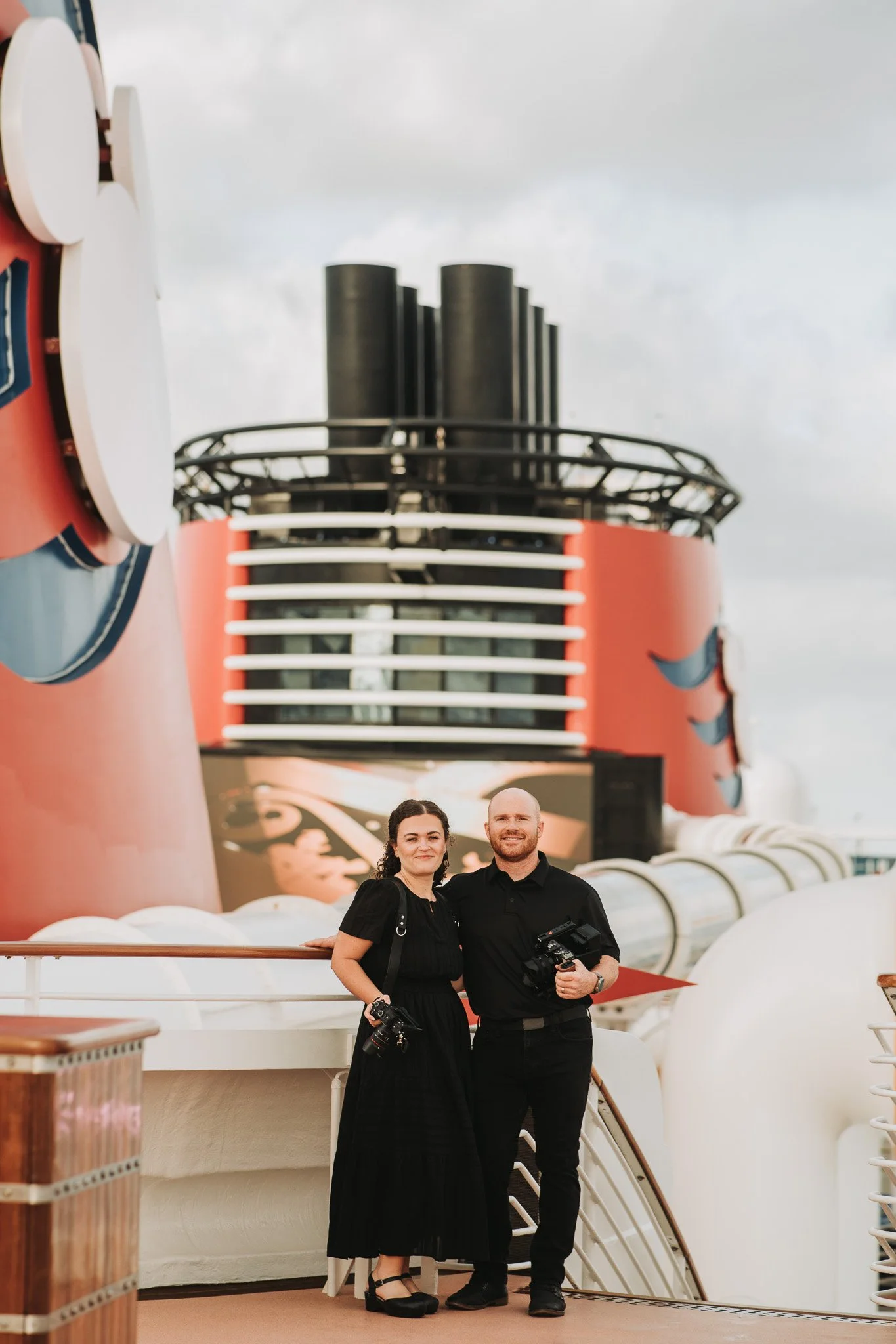 Disney weddings photography team on the Disney Destiny.