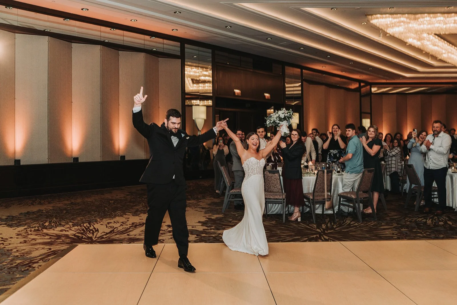 The Westin Pittsburgh Wedding reception entrance.