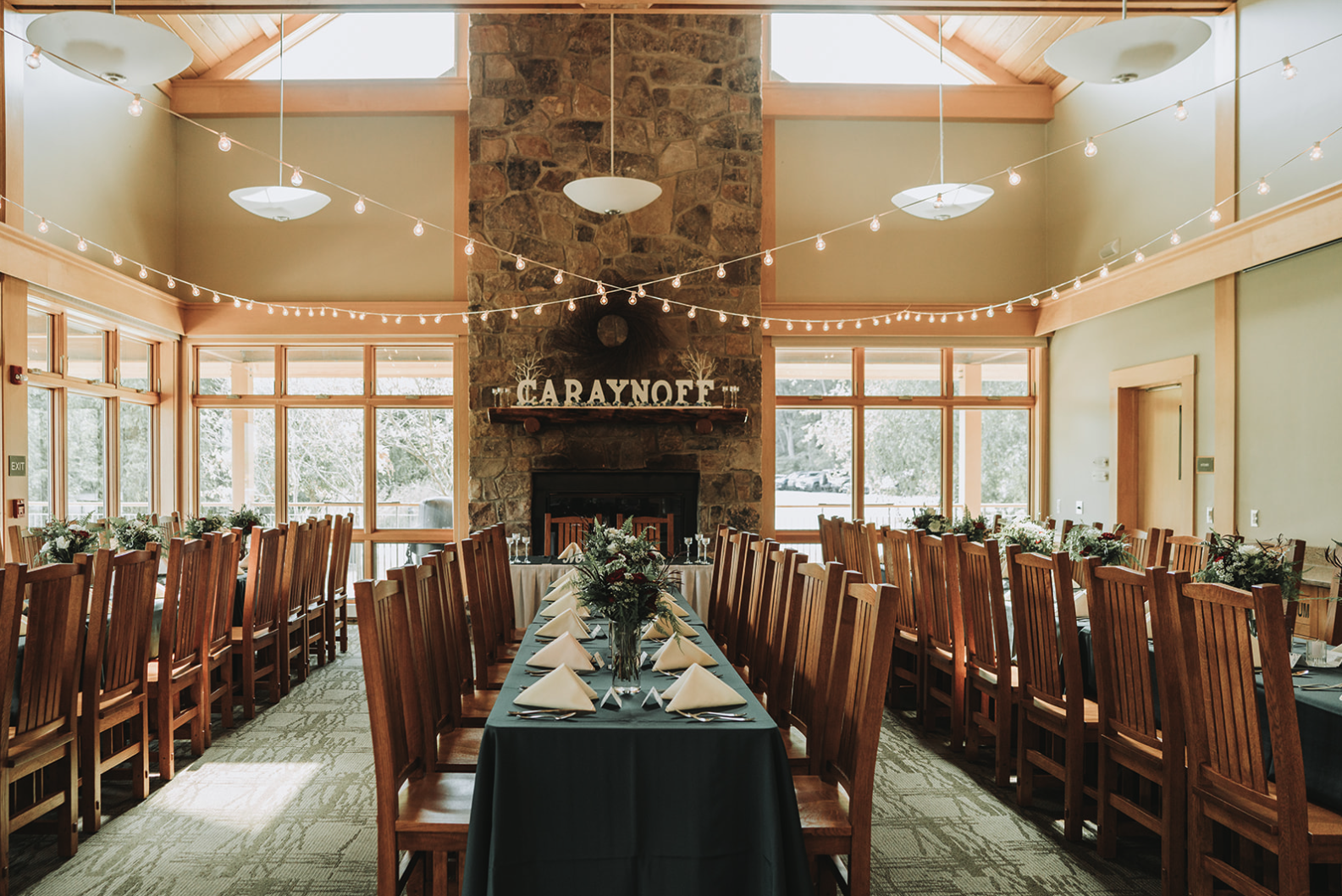 Nature Inn wedding reception at Bald Eagle State Park.