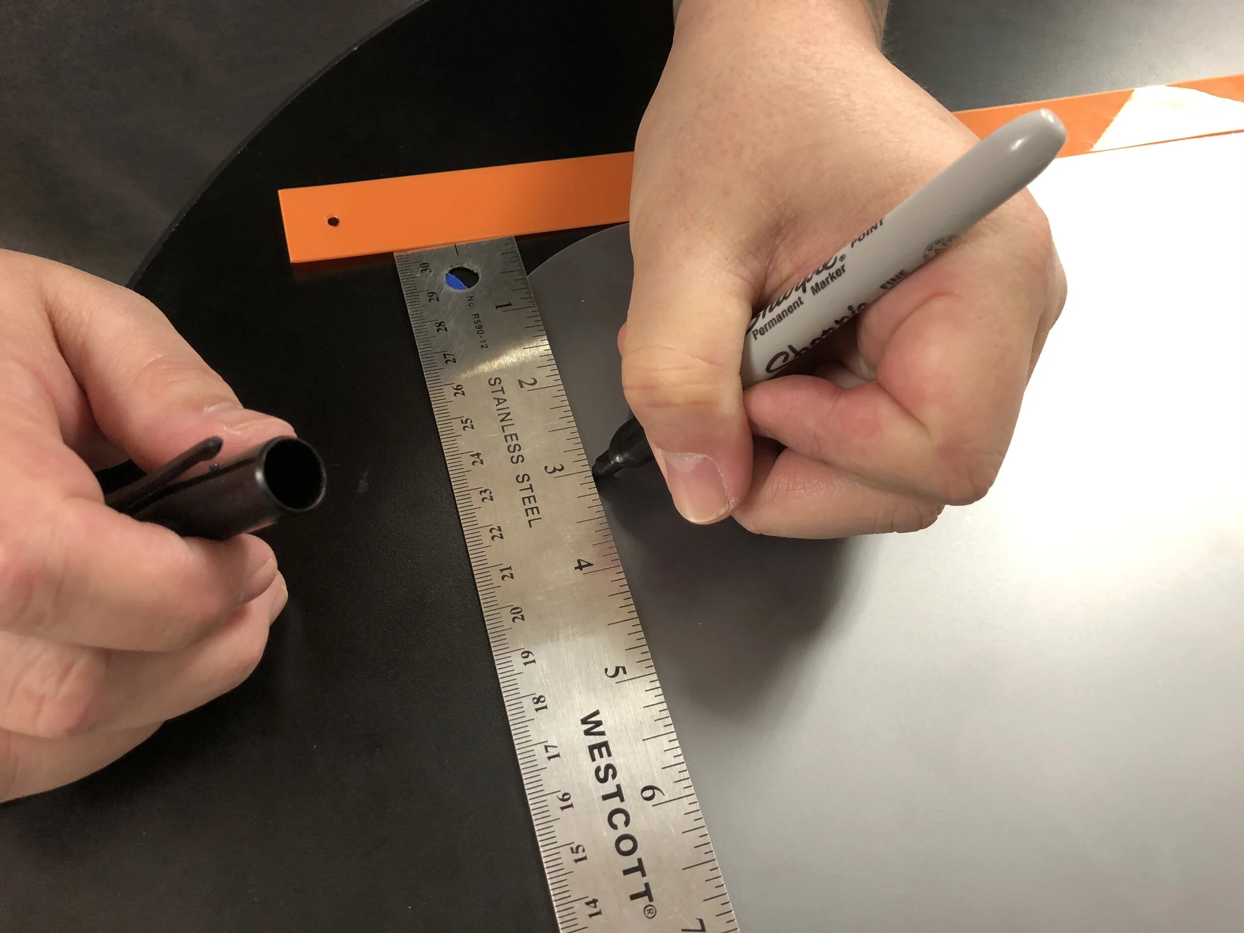 3: Mark Holes on Shield