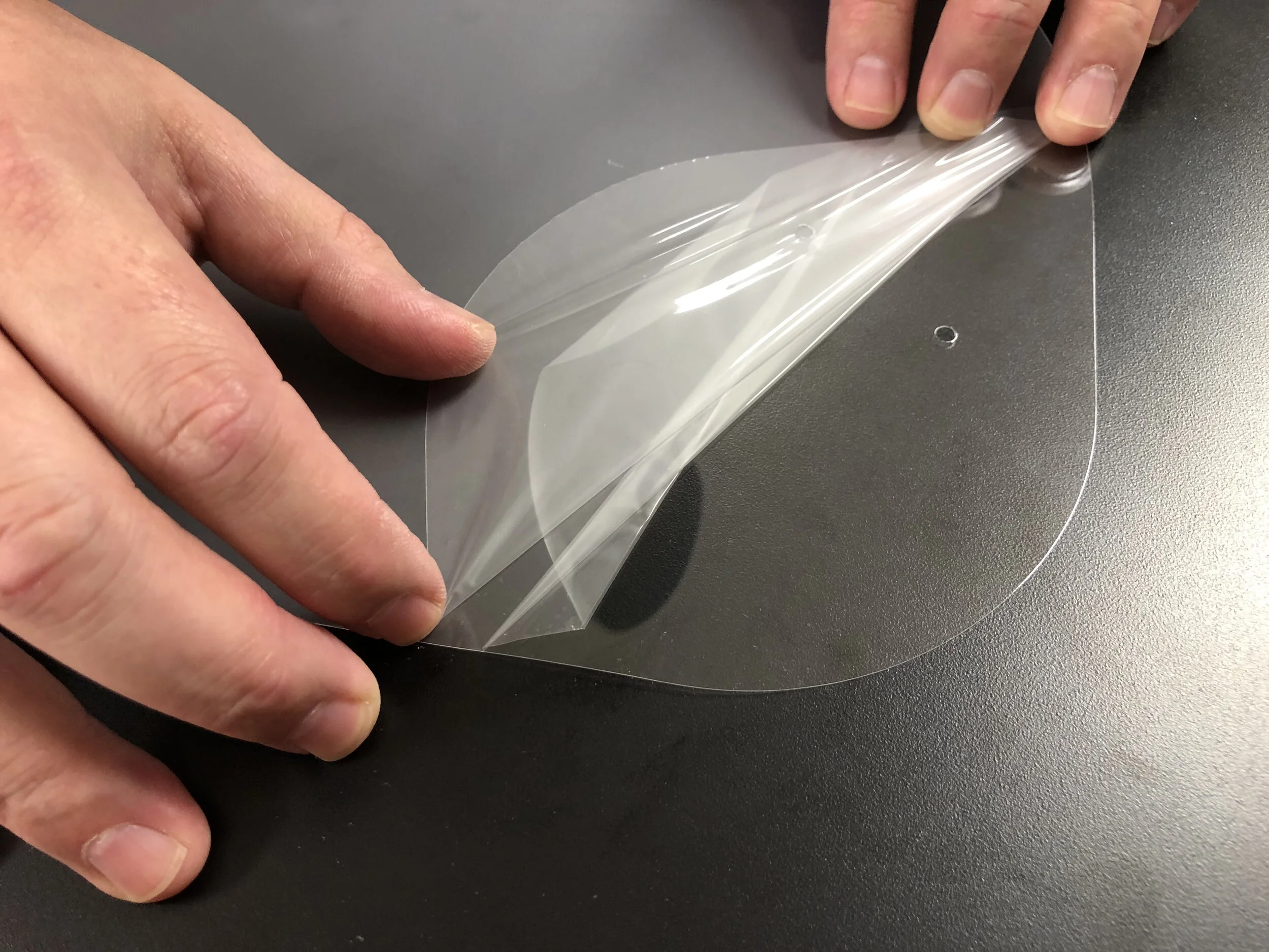 4: Peeling Back Protective Film