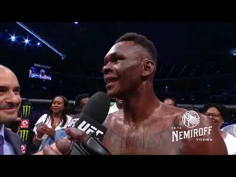 UFC 243: Israel Adesanya and Robert Whittaker Octagon Interview