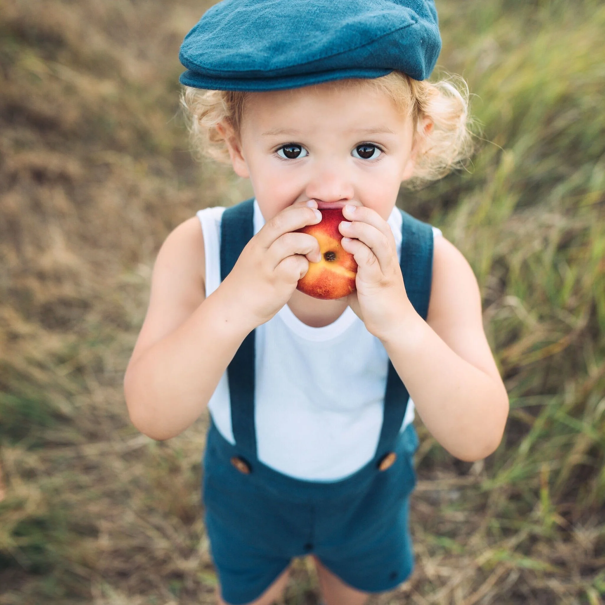 linen suspender shorts boy