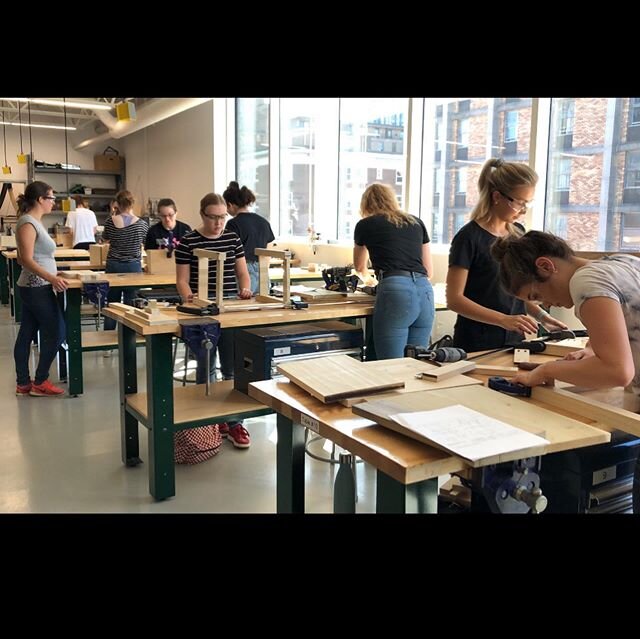 The society hosted their first ever technical skill workshop on September 21! The idea and success was thanks to @hannahkauffy , she came up with 3 different woodworking projects for members to complete for free. Students were coached by local female